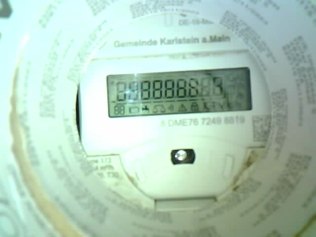 Wasserzähler-Aufnahme