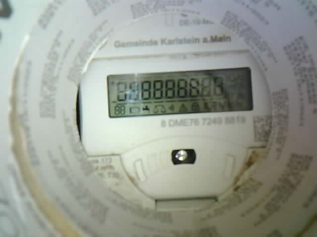 Wasserzähler-Aufnahme