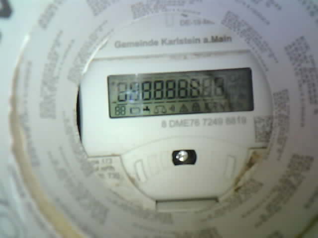 Wasserzähler-Aufnahme