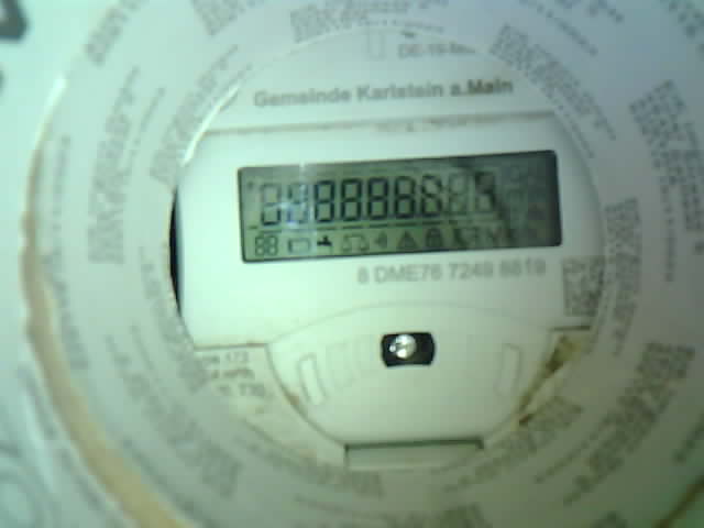 Wasserzähler-Aufnahme