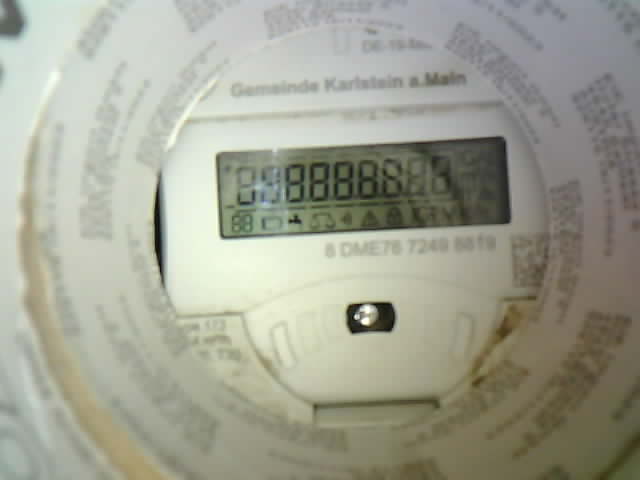 Wasserzähler-Aufnahme