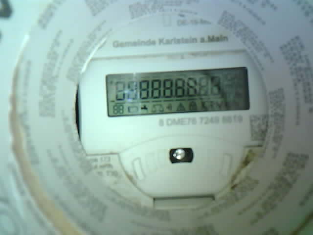 Wasserzähler-Aufnahme
