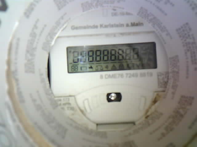 Wasserzähler-Aufnahme