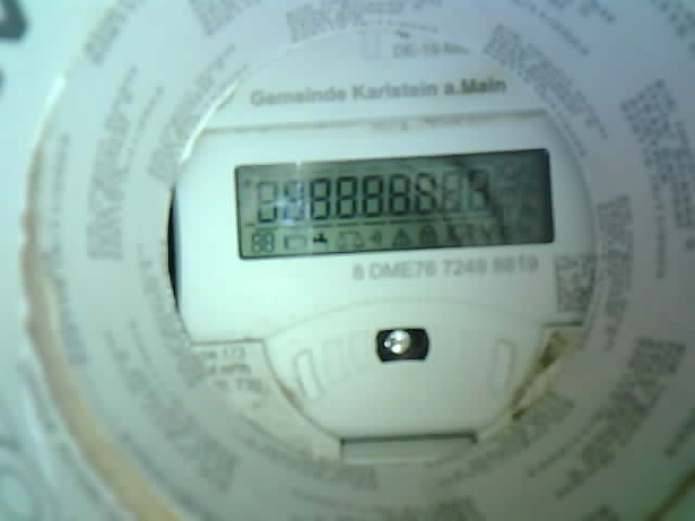Wasserzähler-Aufnahme