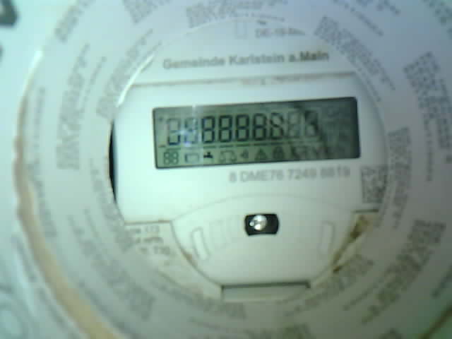 Wasserzähler-Aufnahme