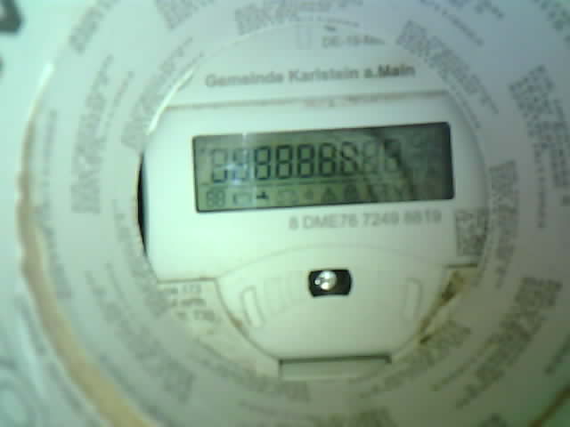 Wasserzähler-Aufnahme