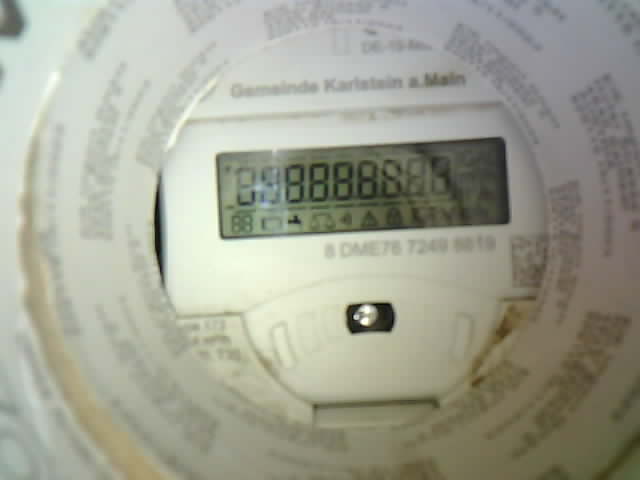 Wasserzähler-Aufnahme