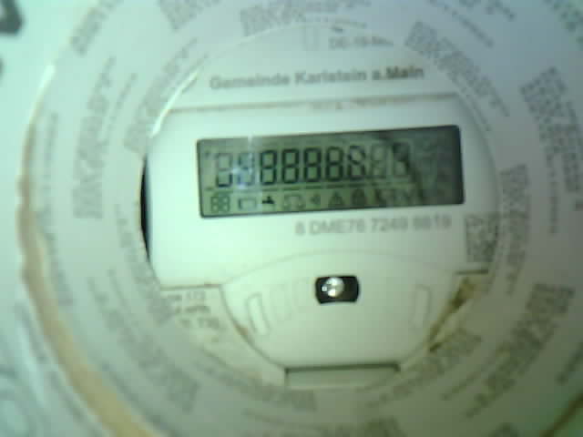 Wasserzähler-Aufnahme