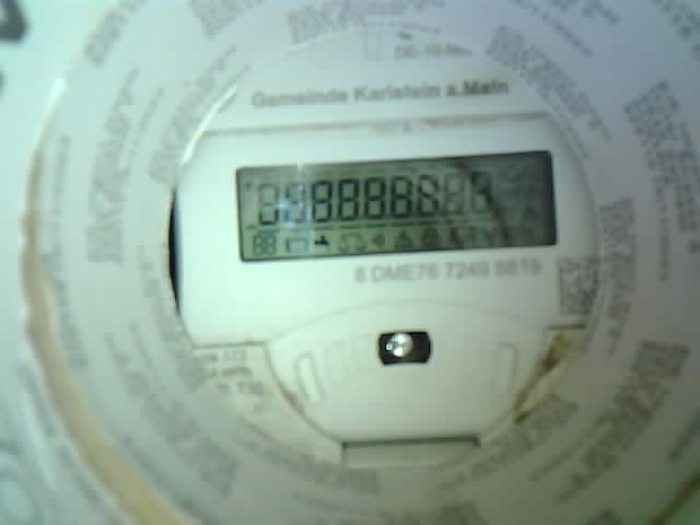 Wasserzähler-Aufnahme