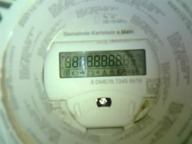 Wasserzähler-Aufnahme